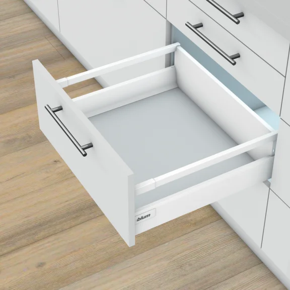 Blum Tandembox zelfbouwlade type C - met reling - 196 mm